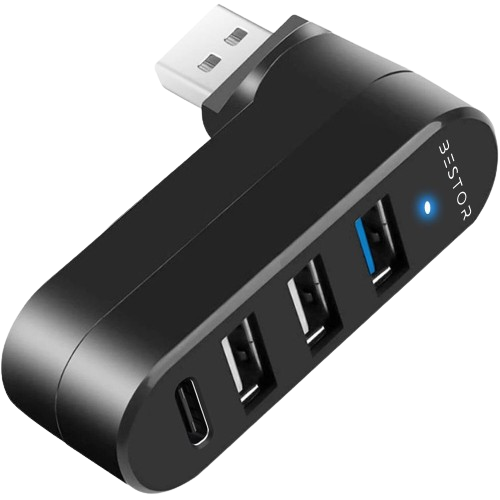 4 in1 USB Hub- With 180-degree Flexibility