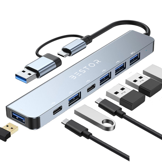 7 Port Dual Connector HUB