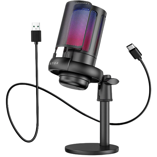 Gaming Microphone with RGB Lighting