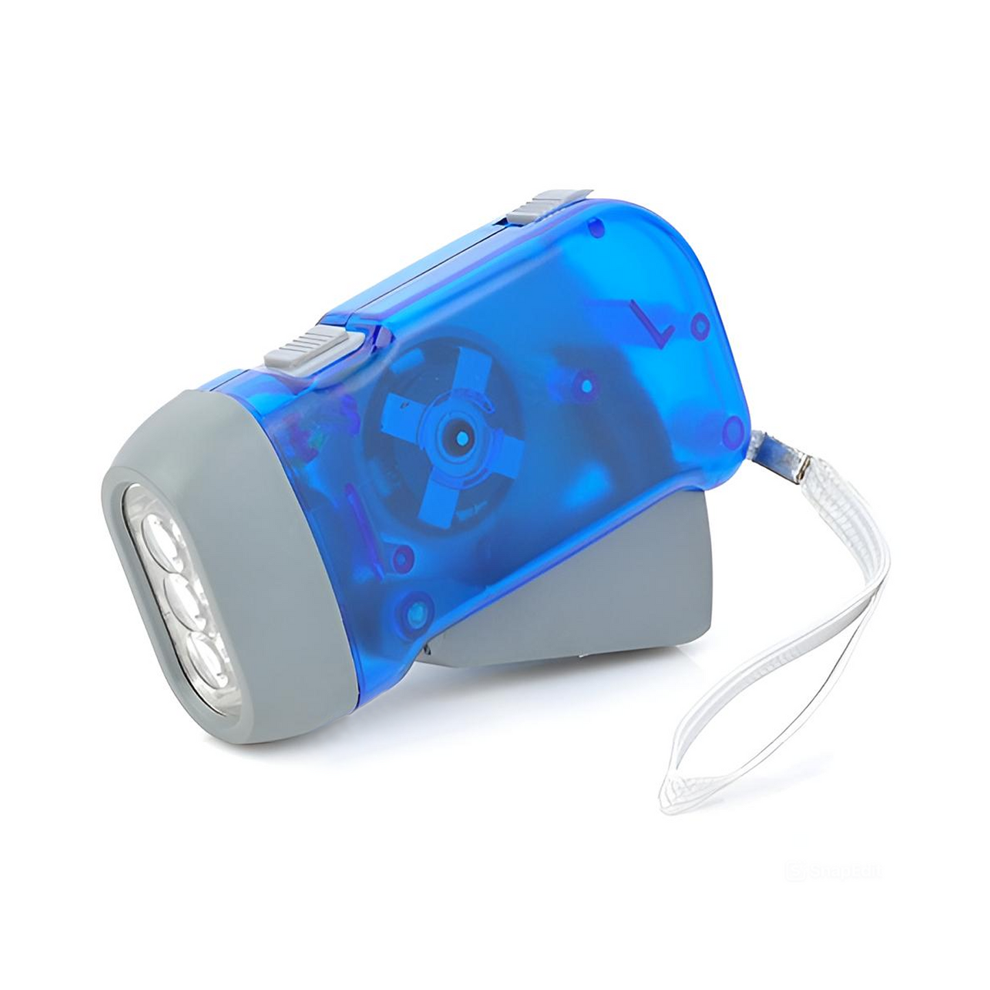 Rechargeable Wind-Up Hand Press 3 Led Torch Light