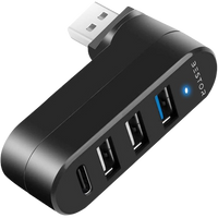 180 Degree 4 Port USB Hub