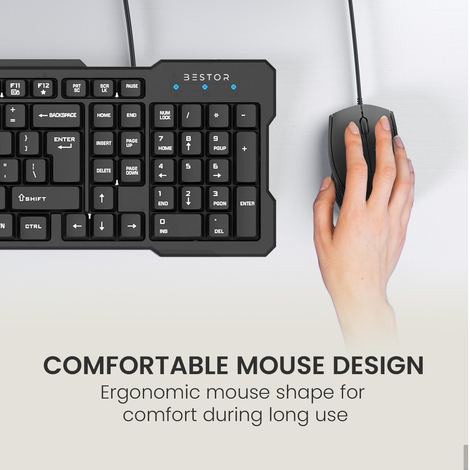 Wired Keyboard and Mouse Combo