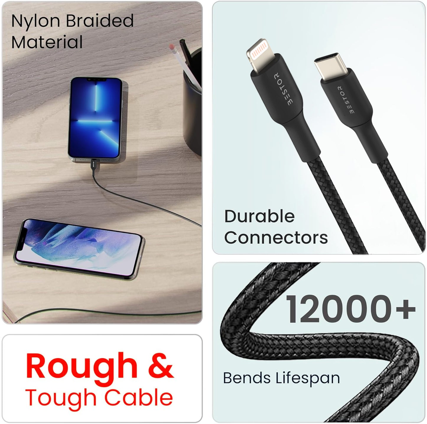 Type C to Lightning Charging Cable 27W