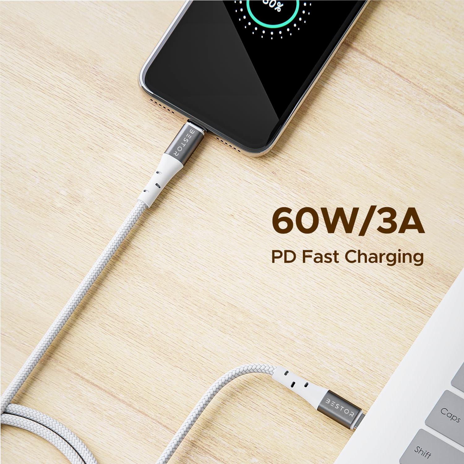 Type C to Type C (60 Watt)