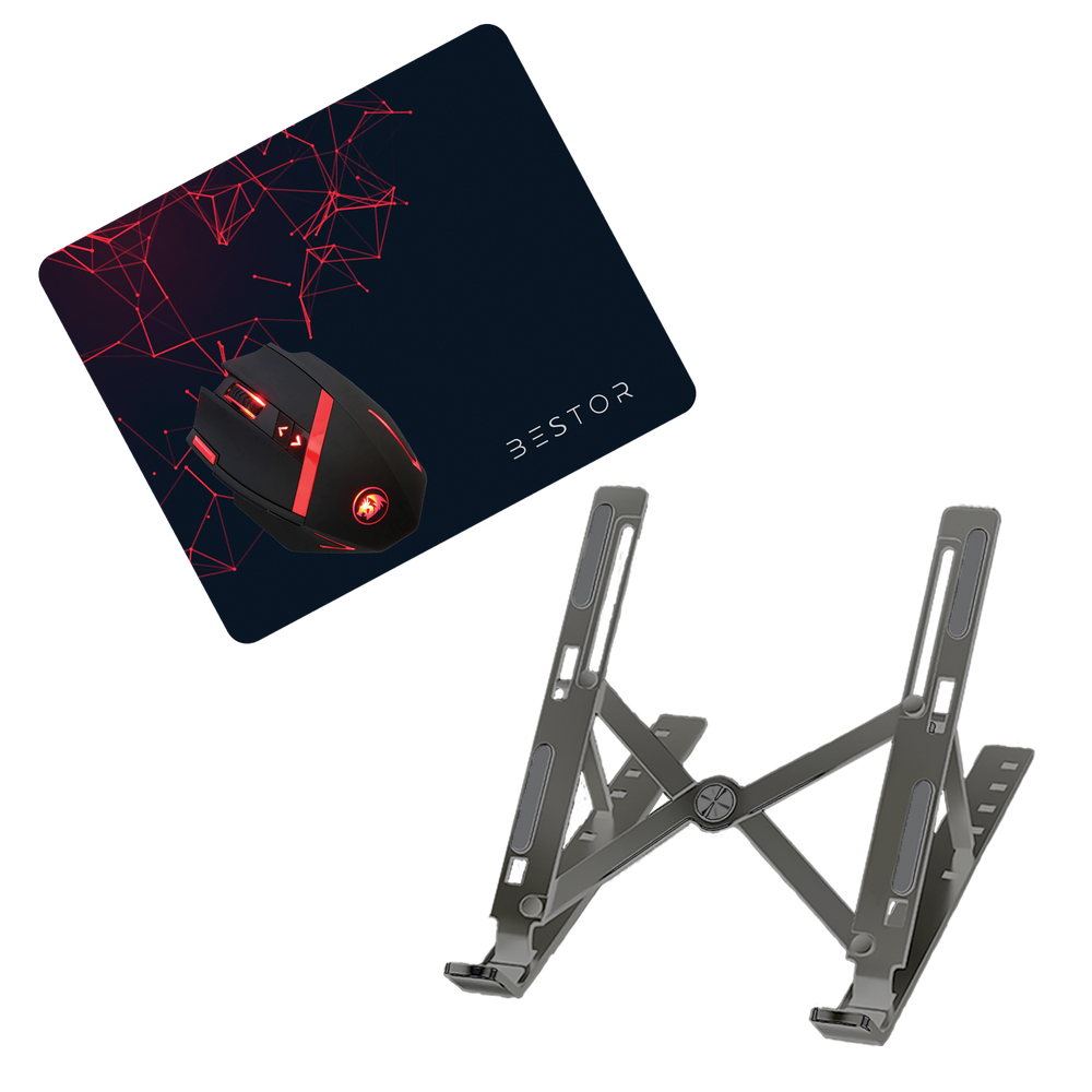 Combos of the Laptop Stand +Gaming Mouse pad