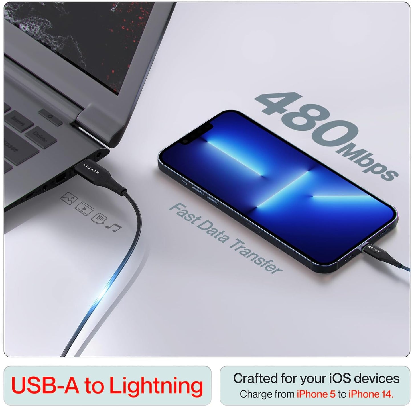 Type C to Lightning Charging Cable 27W