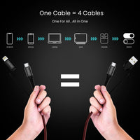 Car Adapter 125W with 4 in 1 Type C Cable