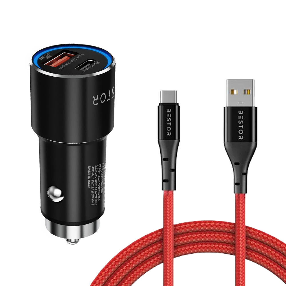 Car Adapter 125W & Type C Cable 65W Combo