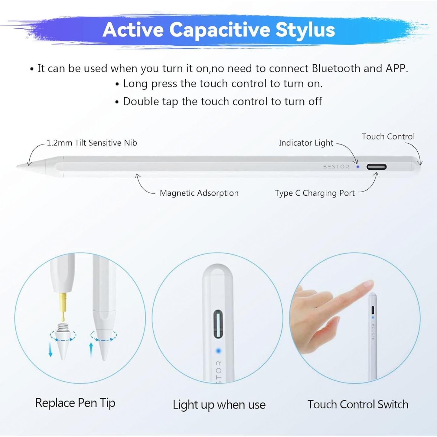 Magnetic Stylus for iphone & Android