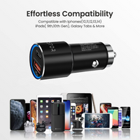 Car Adapter 125W with 3 in 1 Type C Cable