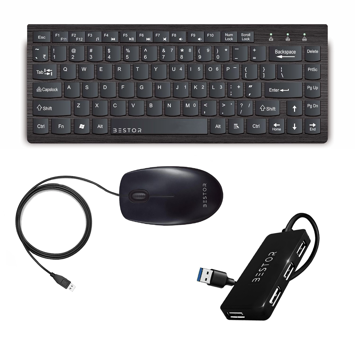 Combo of 3 ClickMini Laptop Accessories – Bestor