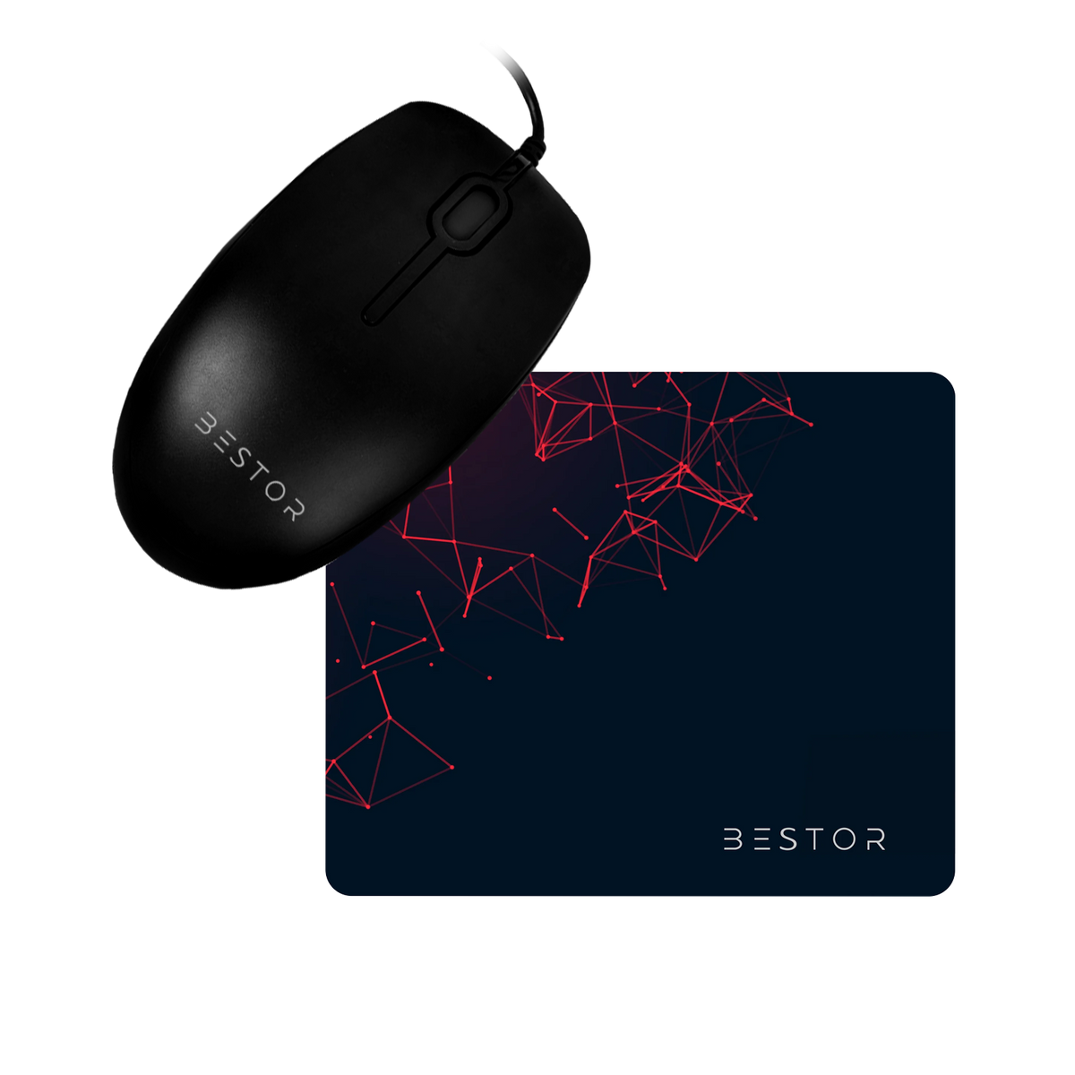 Bestor Wired Mouse with Gaming Mouse Pad – Bestor