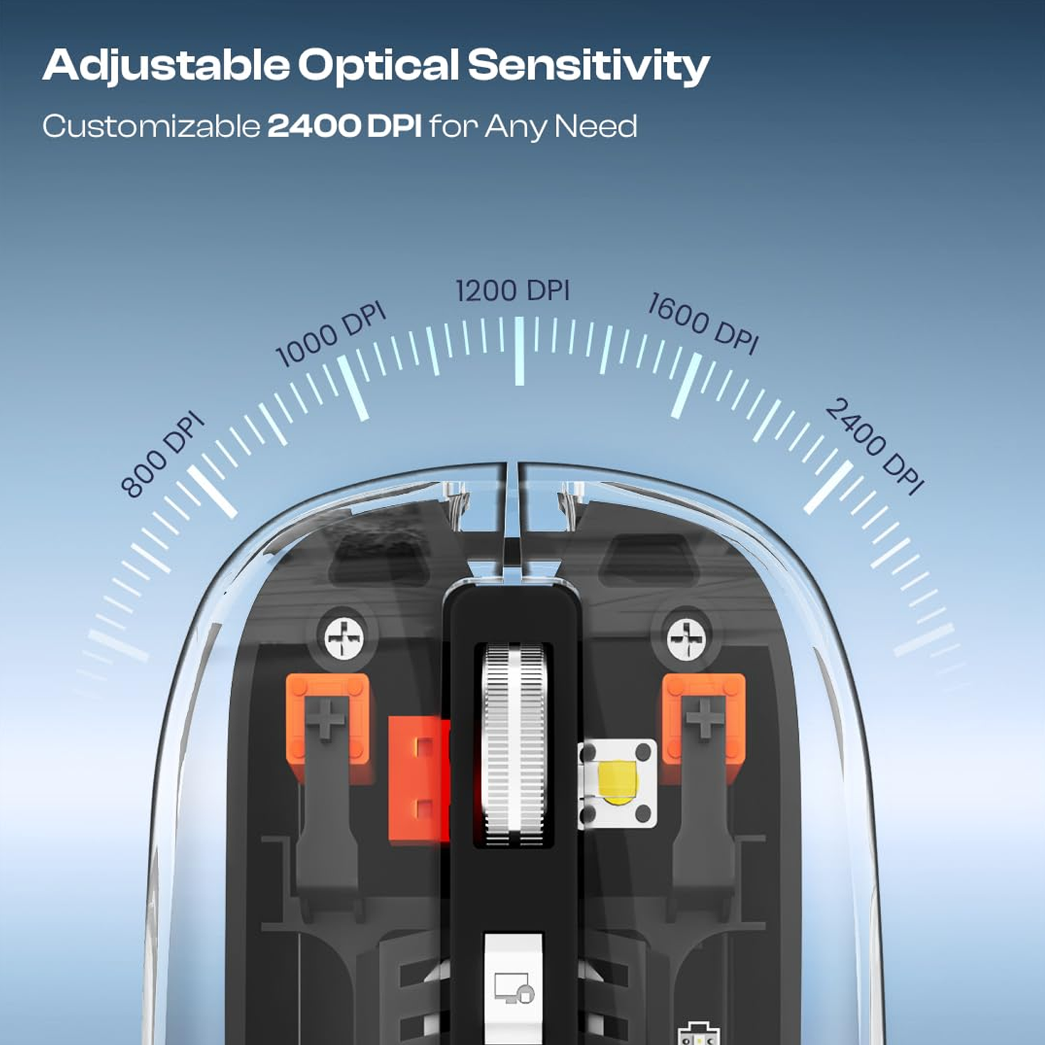 PUREVIEW Transparent Wireless Mouse