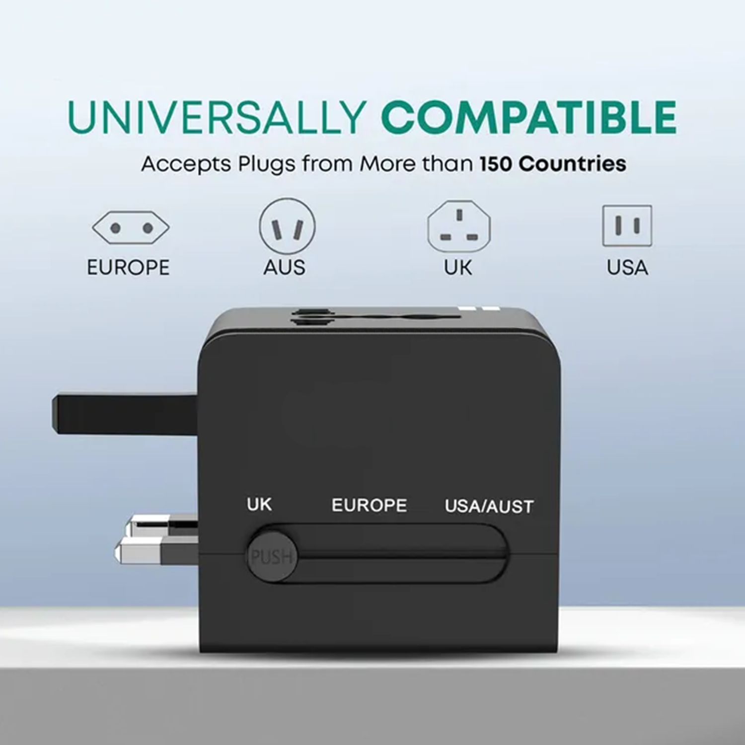 Universal International Worldwide 3 in 1 Adapter
