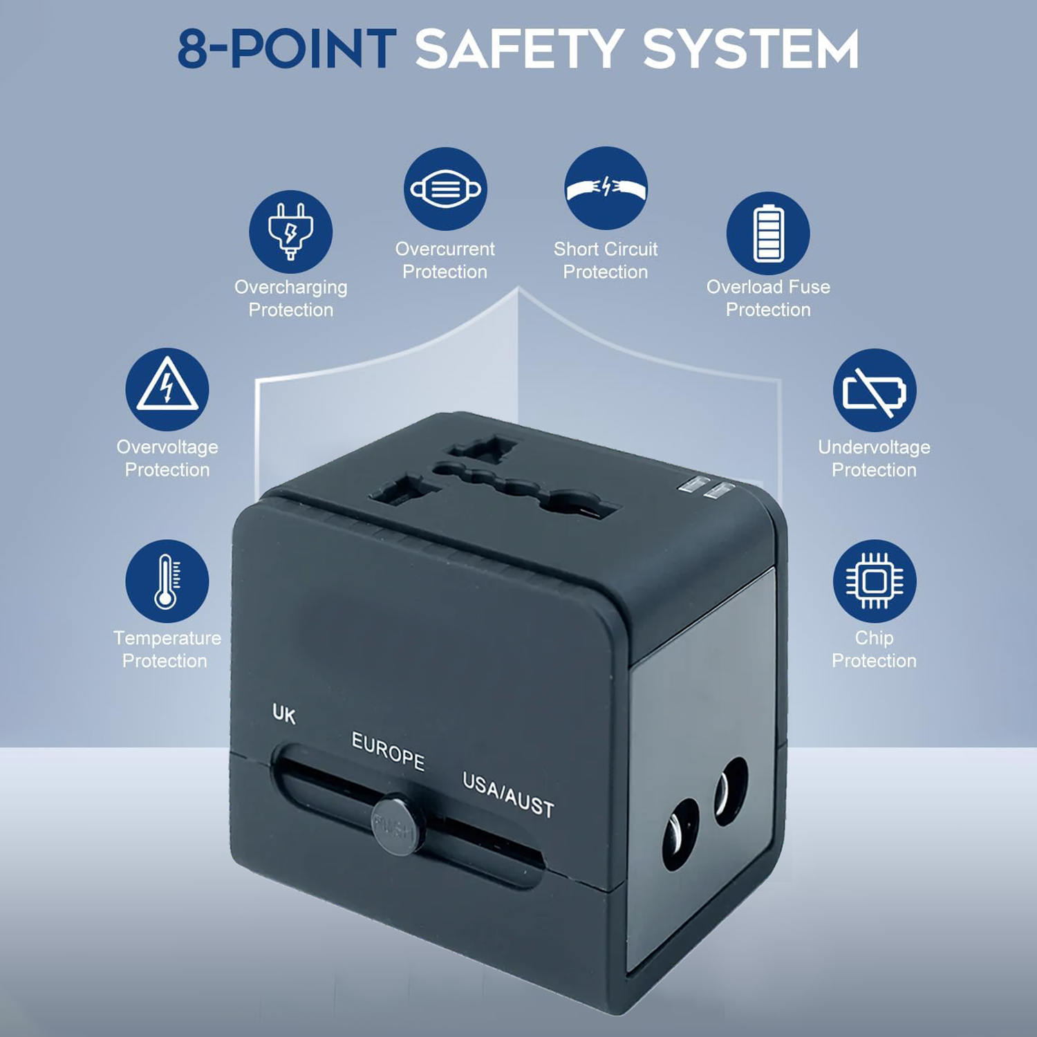 Universal International Worldwide 3 in 1 Adapter