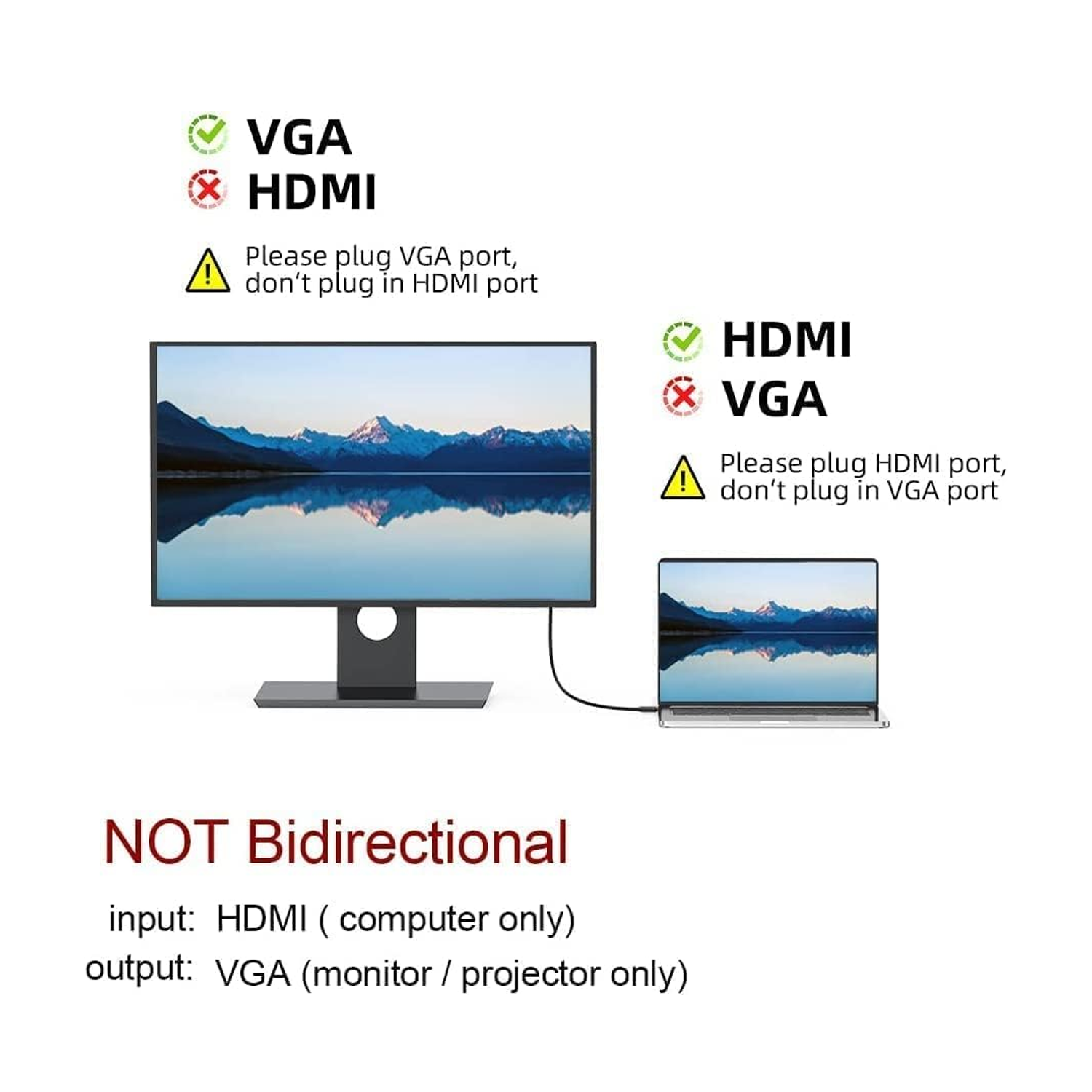 HDMI TO VGA CABLE (1.5M)