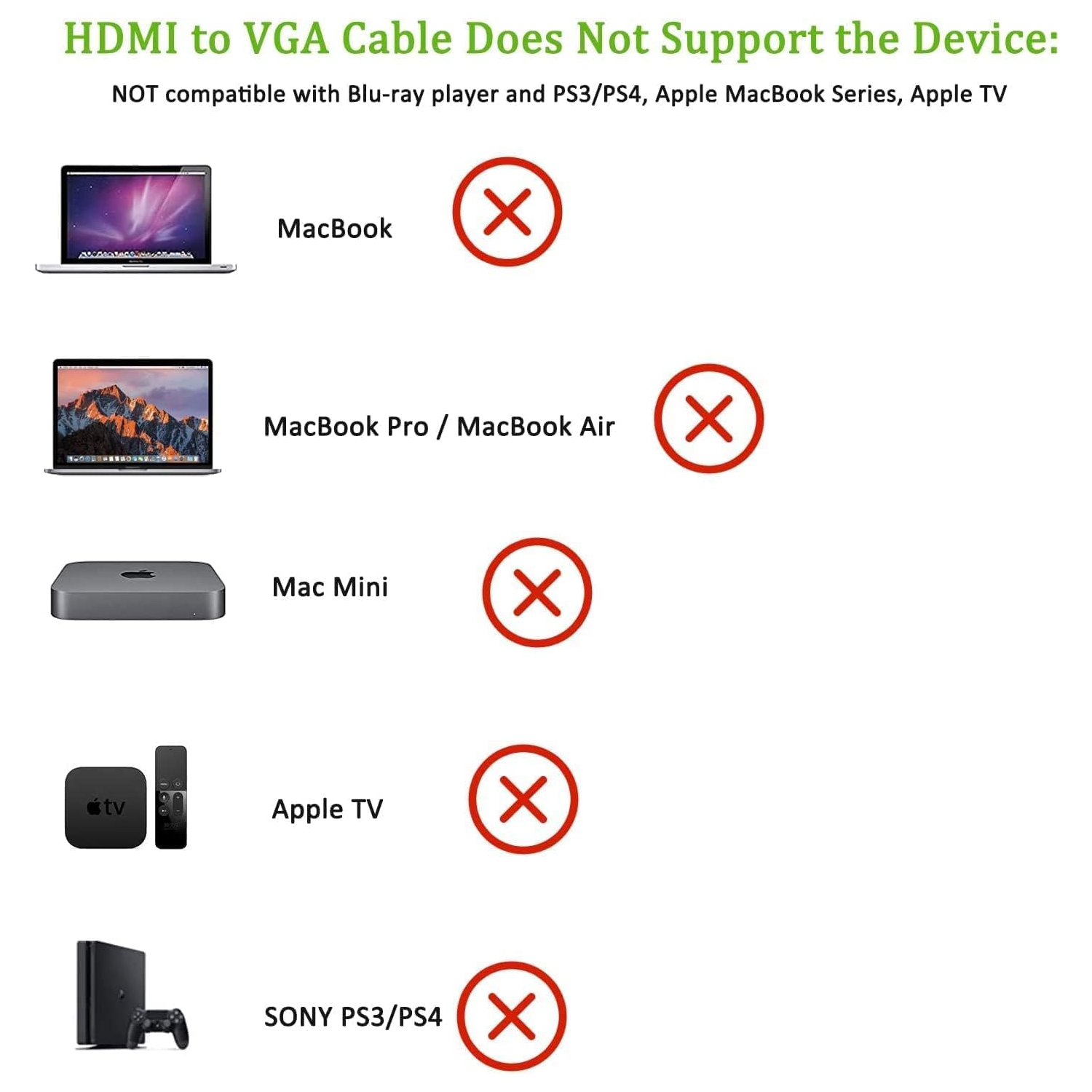 HDMI TO VGA CABLE (1.5M)