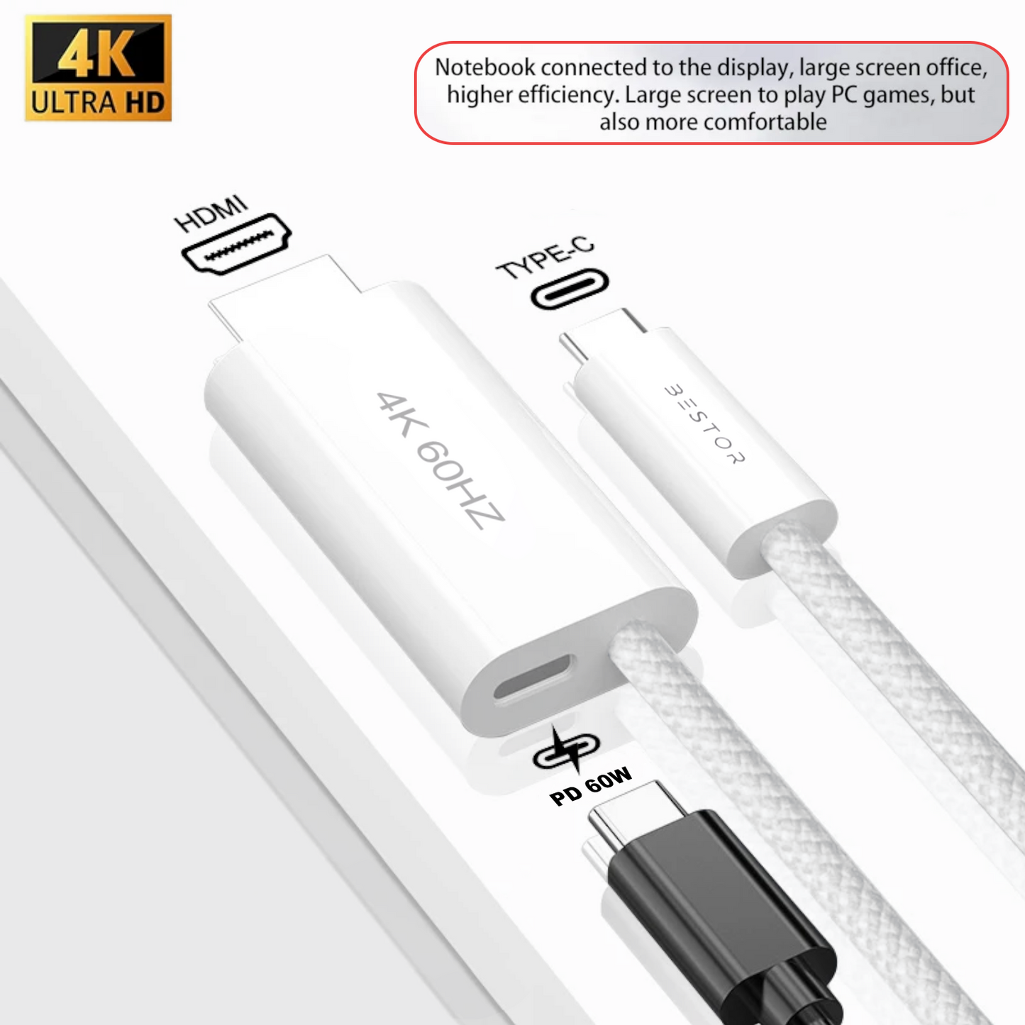 USB C to HDTV Cable