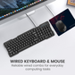 Bestor Keyboard Mouse Combo Set of 5