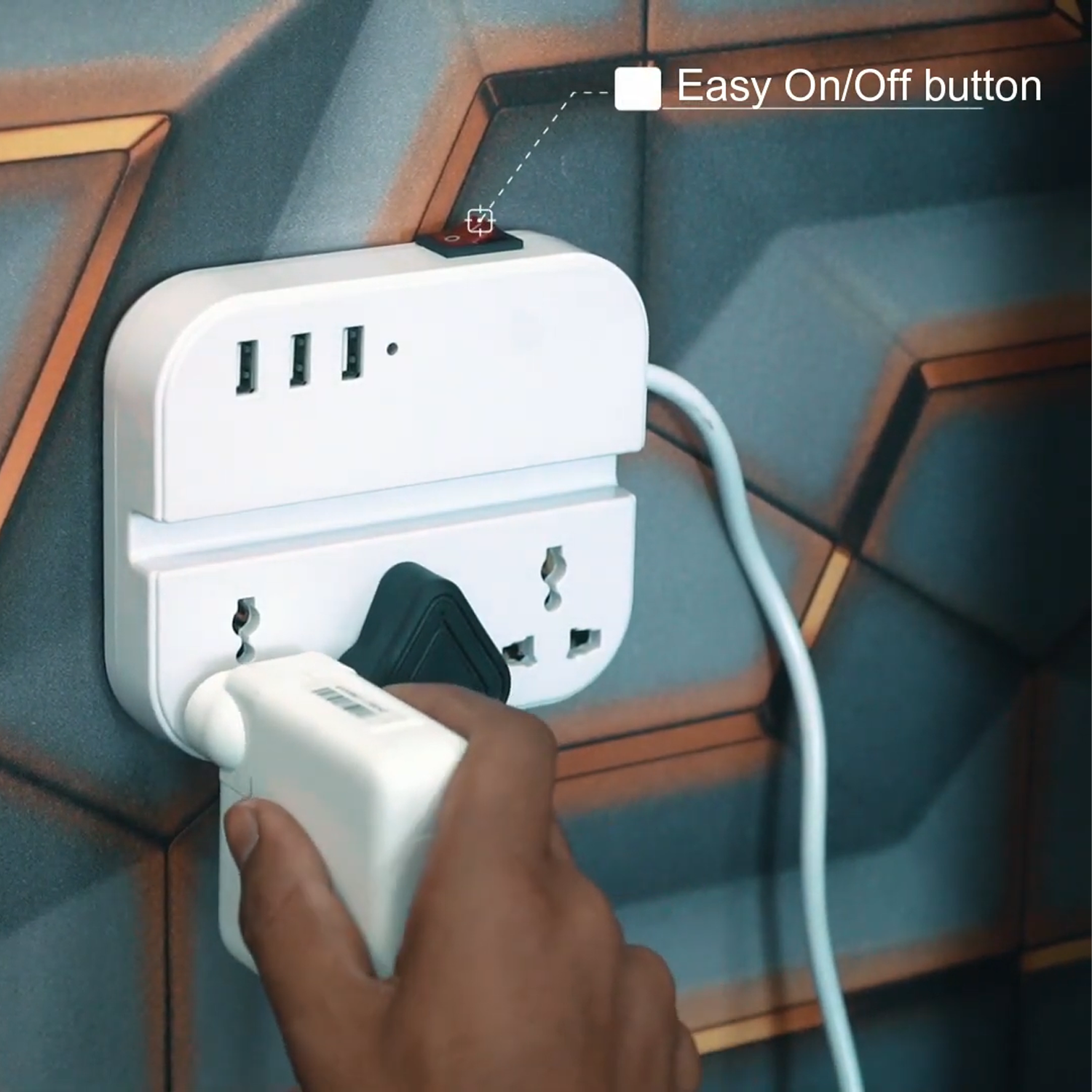 Power board Square with USB ports