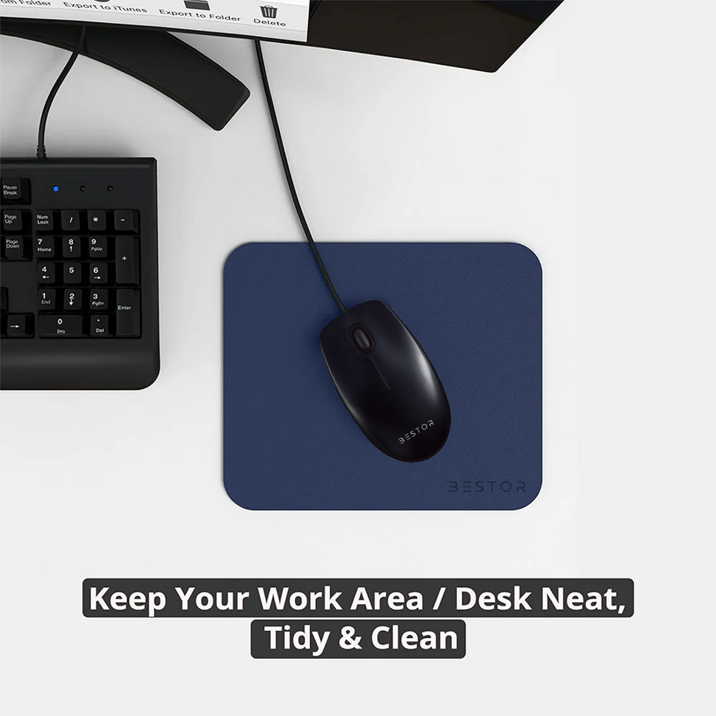 WIred Mouse with Mouse Pad for Vegan Combo