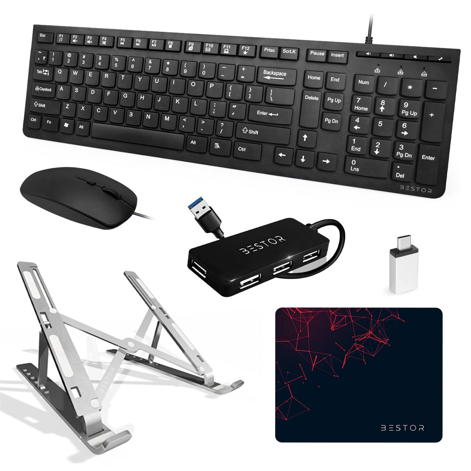 Notebook Accessory Set of 6 Laptop Accessories - Essential Combo – Bestor