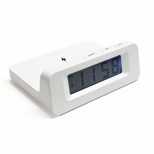 Digital Clock with Wireless Fast Charger