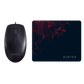 Wired Mouse with Gaming Mouse Pad