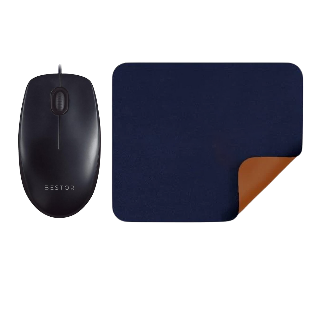 WIred Mouse with Mouse Pad for Vegan Combo