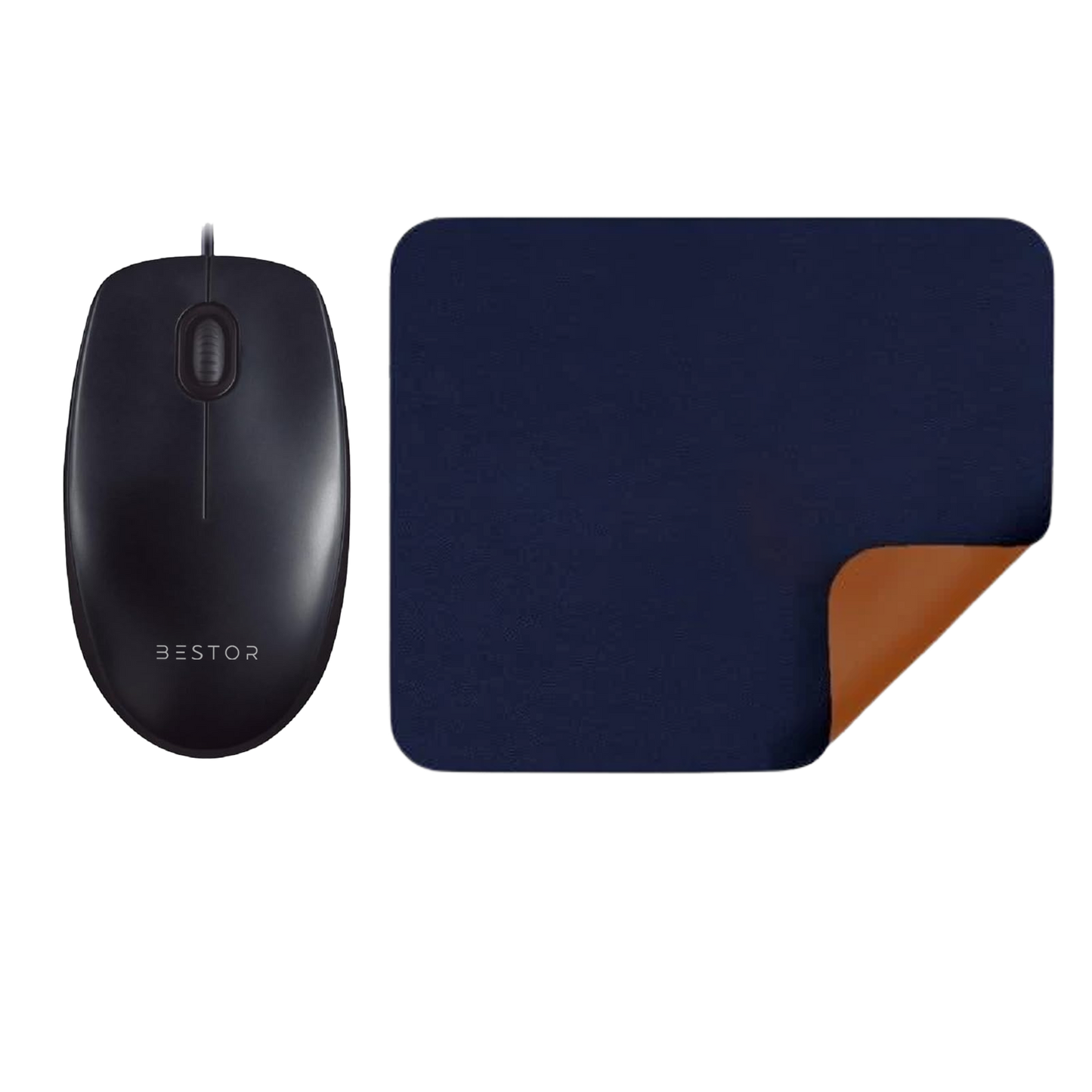 WIred Mouse with Mouse Pad for Vegan Combo