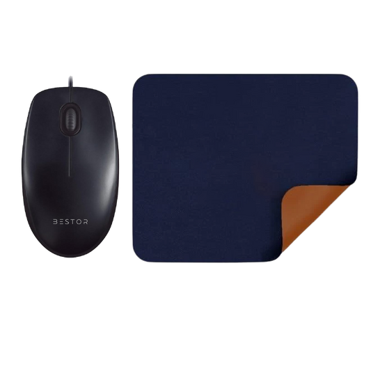 WIred Mouse with Mouse Pad for Vegan Combo