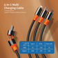 5 in 1 Charging Cable  100W (Orange)