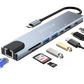 8 in 1 TYPE C USB HUB