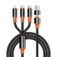 5 in 1 Charging Cable  100W (Orange)