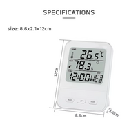 Bestor Digital White Clock