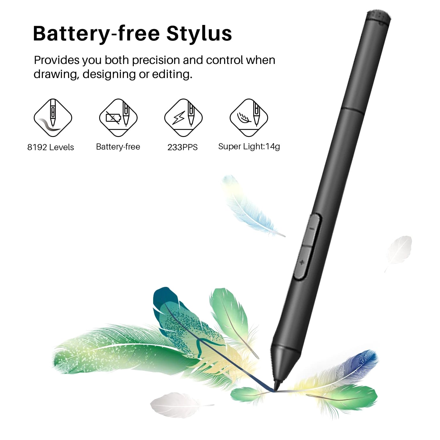 5 PCS 8.5"/12" LCD Stylus Pen For Touch Screens Professional Graphics Drawing