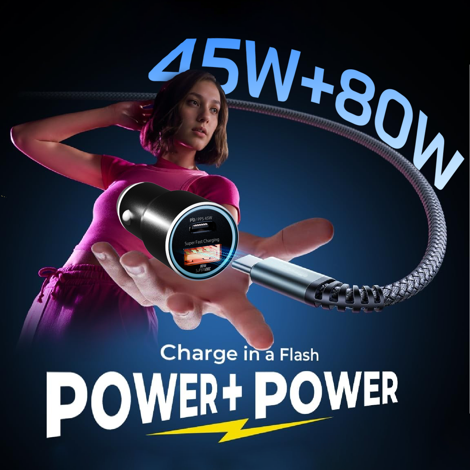 Fast Car Adapter 125W - Main Image