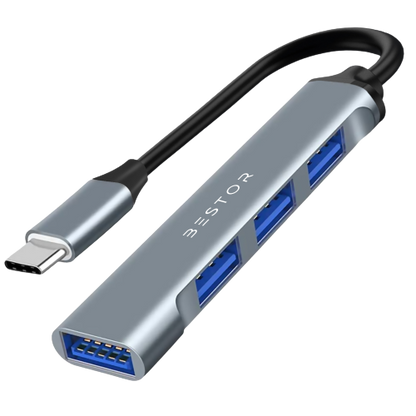 Versatile 4-in-1 Type C USB Hub Adapter for Seamless Connectivity | Bestor